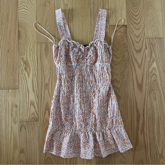 Zara crinkled print mini dress - Picture 1 of 6